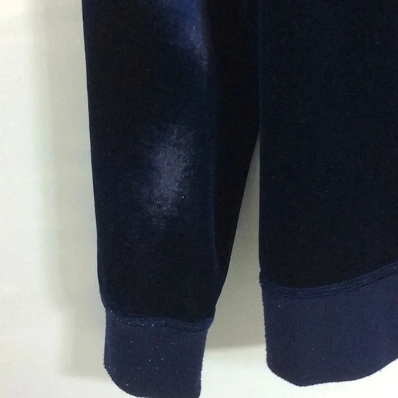 zhencai Blue Velvet Full Zippered Hoodie Size XL - Picture 11 of 14